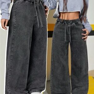 Wild Fable Charcoal Wide-Leg Jeans
